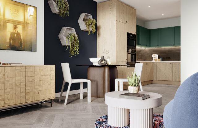 Colliers Yard PH 1Bed Living & Kitchen