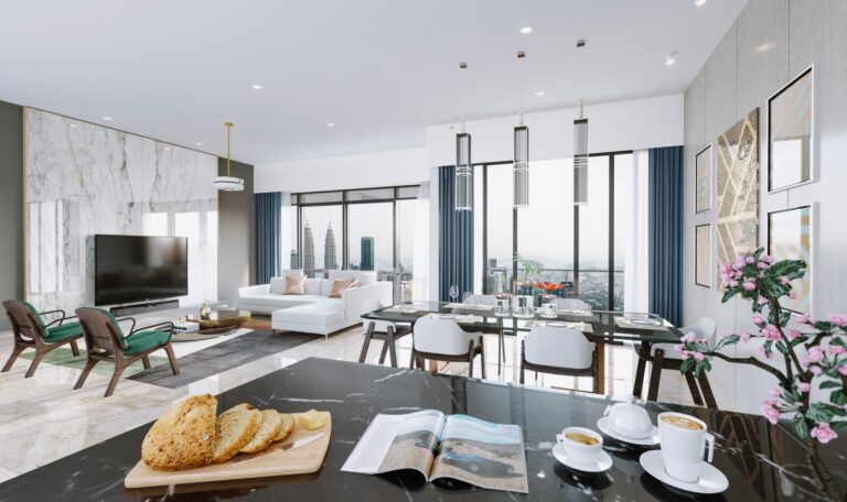 TRX Residences Living Dining Room