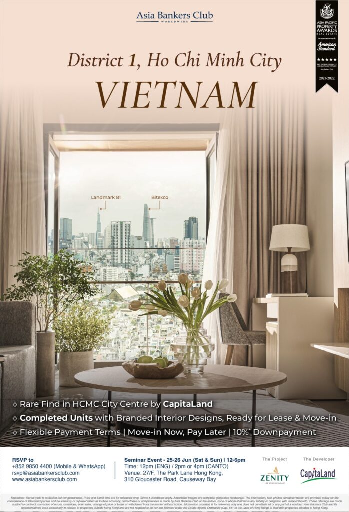 Zenity by Capitaland, Vietnam Property Seminar - Asia Bankers Club