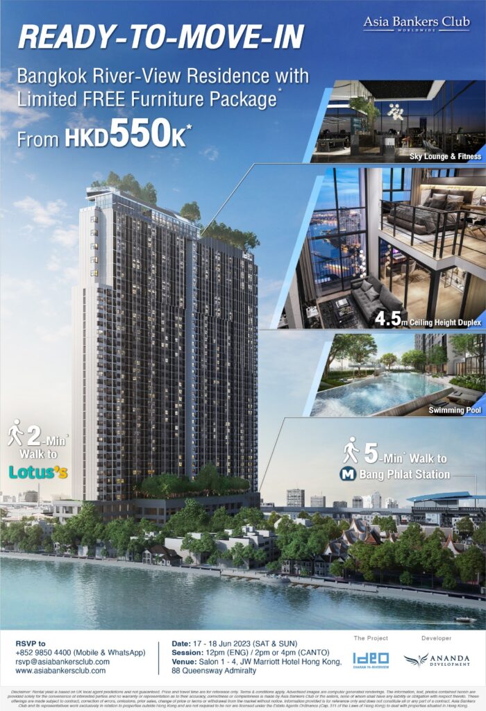 Bangkok Riverside Ready-to-move-in Condo in Bang Phlat- Ideo Charan 70
