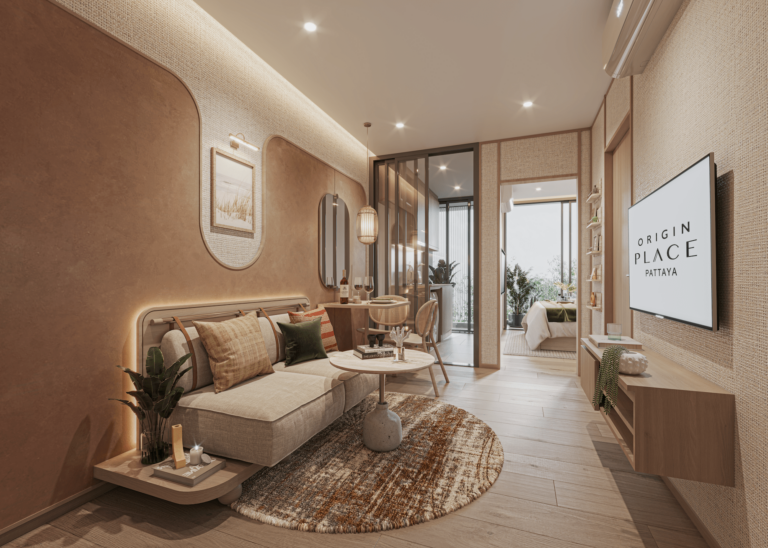 ORIGIN PLACE PATTAYA_SHOWUNIT26_LIVING-min